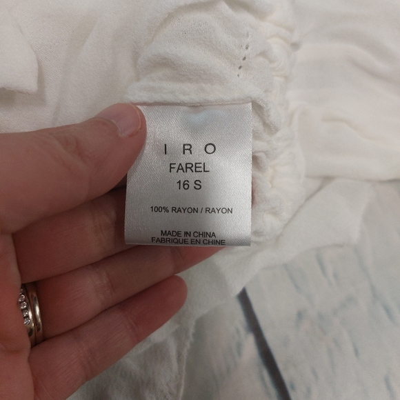 IRO Farel crochet drawstring top - Picture 3 of 10